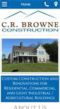 Mobile Screenshot of crbrowneconstruction.com
