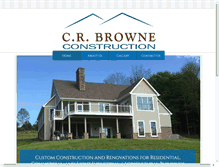 Tablet Screenshot of crbrowneconstruction.com